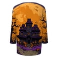 thumbnail image 4 of Halloween Shirts for Women Candy Ghost Loose Fit Crew Neck Spooky T-Shirt Pumpkin Graphic 3/4 Sleeve Fall Horror Blouse 5XL, 4 of 4