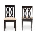 thumbnail image 4 of Baxton Studio Cherese Sand and Brown Finished Wood 2-Piece Dining Chair Set, 4 of 8