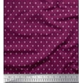 thumbnail image 1 of Soimoi Georgette Viscose Fabric Dot & Fleur De Lis Damask Shirting Print Fabric by The Yard 42 Inch Wide, 1 of 1
