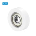 thumbnail image 3 of Nylon Pulley Wheel 10x38x7mm 608zz Bearing Sliding Conveyor Roller Wheel, White, 6 Pack, 3 of 5