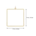 FOMIYES Metal Decorative Wreath Frame Golden Multi-Function DIY ...