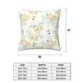 thumbnail image 2 of Throw Pillow Covers, Color Cute Cockatoo Parrot Flower Soft Square Pillow Cases with Invisible Zipper for Couch Bed Sofa, Farmhouse Fall Home Decor 20"x20", 2 of 7