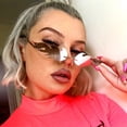 thumbnail image 1 of Fashion Uv 400 Eyewear Hot Sale Rimless Wave Sunglasses Fire Flame Sunglasses Streetwear Car Driving Glasses TrendingPink He Qiyong unisex, 1 of 1