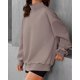 thumbnail image 3 of Sudadera Casual De Manga Larga Con Cuello Alto Para Mujer, 3 of 8