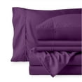 thumbnail image 3 of Bare Home Luxury Bed Sheet Set - Premium 1800 Collection - 6 Piece - Queen, Plum, 3 of 8