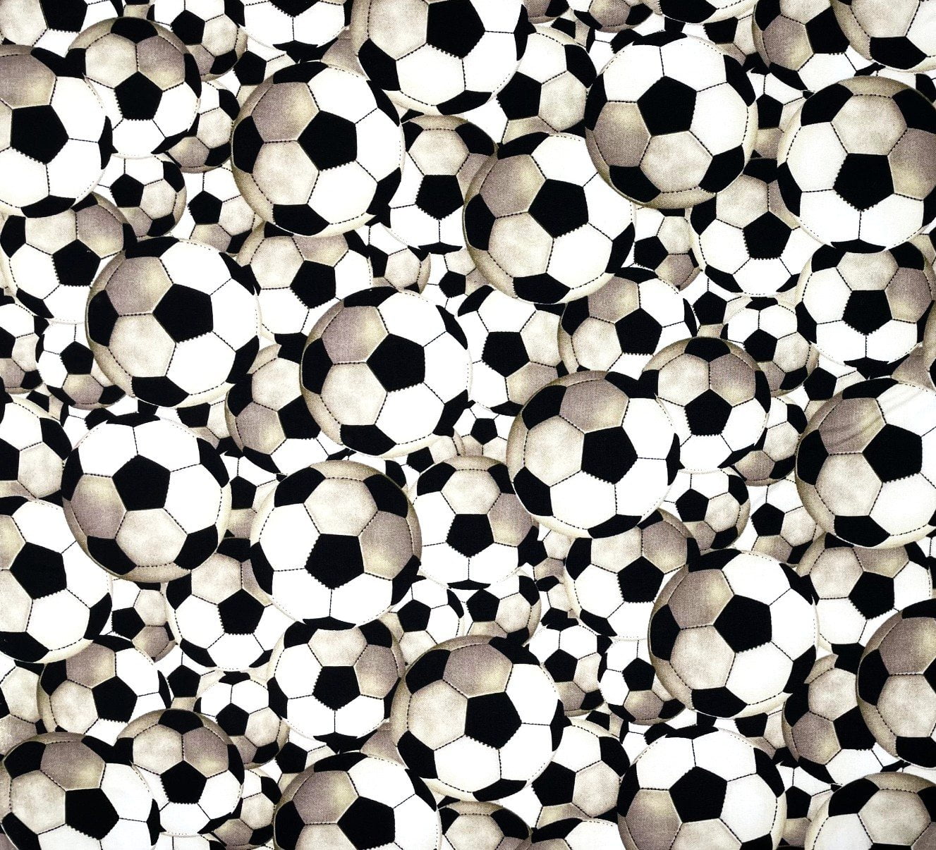 1 Yard - Soccer Balls Sports Cotton Fabric (Great for Quilting, Sewing, Craft Projects, Throw Pillows & More) 1 Yard X 44" Wide