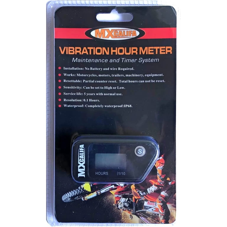 mens wearable vibrator PC Racing Wireless Vibration Engine Hour Meter PCMM2 14-5061