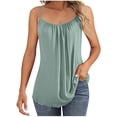 thumbnail image 4 of Camisola de manga corta para mujer, ropa interior holgada con cuello en V y color liso, de poliéster, 4 of 9