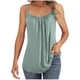 thumbnail image 4 of Camisola de manga corta para mujer, ropa interior holgada con cuello en V y color liso, de poliéster, 4 of 9