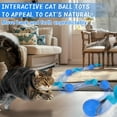 thumbnail image 2 of Pelota de juguete interactiva para gatos BABORUI, para gatos de interior, azul, 2 of 7