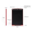thumbnail image 2 of HowShow Tablette d'Écriture Numérique LCD 12 Pouces Tableau Graphique Portable Rouge, 2 of 7