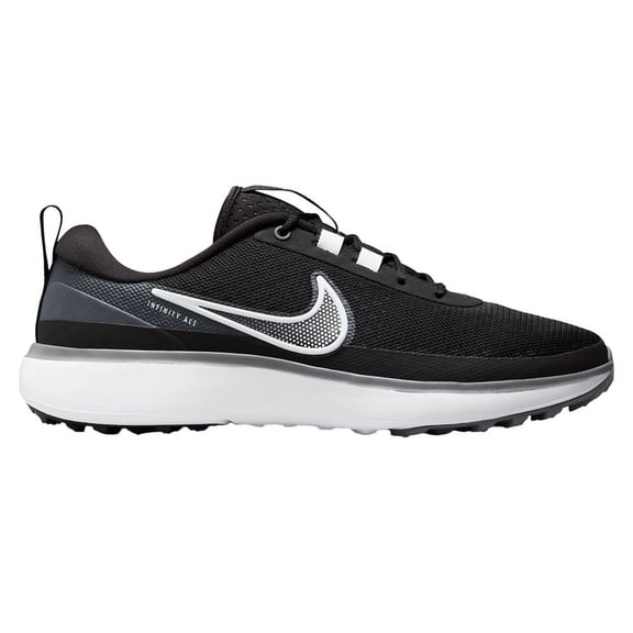 Men's Size 11 - Nike Infinity Ace NN Golf Shoes (DX0024-010) Black/White-Smoke Grey