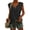 Black, variant on TARAINYA Women Cap Sleeve V Neck T-Shirt Loose Fit Casual Summer Tank Top
