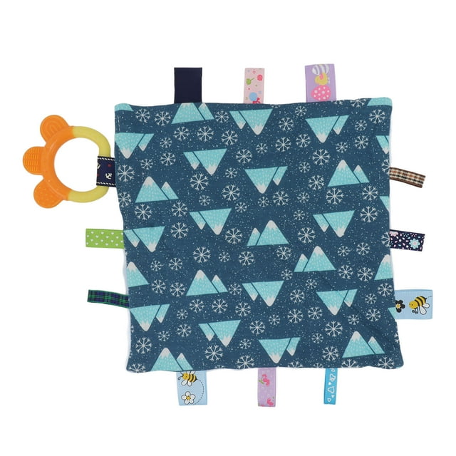Infant Saliva Towel, Baby Comfort Saliva Towel Improve Flexibility Tactile Development Silicone Comfortable Touch For Home Use Outer Space,Sail Boat,Ice Cream,Snowflake