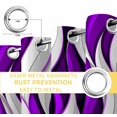 thumbnail image 6 of Purple White Moire Blackout Curtains for Bedroom/Living Room, Thermal Insulated Kitchen Curtains, Modern Abstract Art Grommet Darkening Window Treatment Drapes 42"x84"x2, 6 of 8