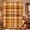 Orange, Brown, Cream, variant on Brown Checked Shower Curtain Set - 48" x 72" Washable Bathtub Curtain with 12 Hooks, Watercolor Coffee Buffalo Plaid Waterproof Fabric Stall Shower Curtains for Bathroom/Bathtub Décor