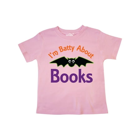 

Inktastic Batty About Books Gift Toddler Boy or Toddler Girl T-Shirt