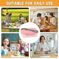 thumbnail image 4 of SLYNSHome Bento Box Adult Lunch Box,Food Storage Boxes Leak-Proof Lunch Containers with 3 Compartments - Pink, 4 of 7
