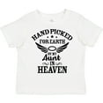 thumbnail image 3 of Inktastic Handpicked for Earth by My Aunt in Heaven with Angel Wings Boys or Girls Toddler T-Shirt, 3 of 5