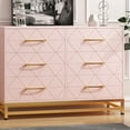 thumbnail image 4 of 6-Drawer Dresser for Bedroom & Closet Tall Chest with Soft-Close Glides, Anti-Tip Kit | 28.7" H Space Saving Storage Organizer​, 4 of 8
