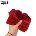 thumbnail image 2 of Diadema de spa – Paquete de 2 bandas para el cabello con lazo para mujer, banda para la cabeza de maquillaje facial, envolturas suaves para la cabeza para ducha, lavado de cara MFZFUKR BST3005047-2, 2 of 6