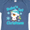 thumbnail image 4 of Inktastic Baby's 1st Christmas with Cute Penguin and Snowflakes Boys or Girls Baby Bodysuit, 4 of 5