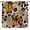 Leopard Skin -1, variant on Abstract Leopard Curtains, Tropical Natural Brown Palm Leaves Camouflage Animal Skin Print Blackout Window Drapes for Kitchen Bedroom Livingroom, 42" W X 63" L
