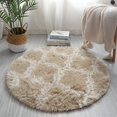 thumbnail image 1 of Round Rugs Soft Comfortable Fluffy Shaggy High Pile Rug For Living Room Bedroom, 1 of 5