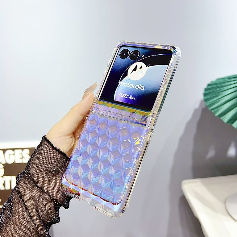 For Motorola Razr 40 Ultra Case for Women, Cute 3D Holographic
