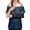 10# Dark Blue, variant on Post Shoulder Surgery Shirts for Women- Short Sleeve-Full Stick On Fasteners Arm Shoulder Recovery Clothing Chemo Clothing Light Green S