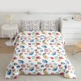 thumbnail image 3 of Manfei Cartoon Ocean Starfish Full Size Comforter Sets, Kawaii Marine Sealife Bedding Comforter Set, Teens Kids Boys Girls Reversible Bedding Sets, Microfiber Bedroom Decor, 3-Piece, 3 of 9
