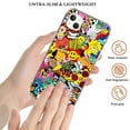 thumbnail image 2 of Hippie POP Art Case Compatible with iPhone 14,Aesthetic Art Design TPU Bumper Cover Case, 2 of 6
