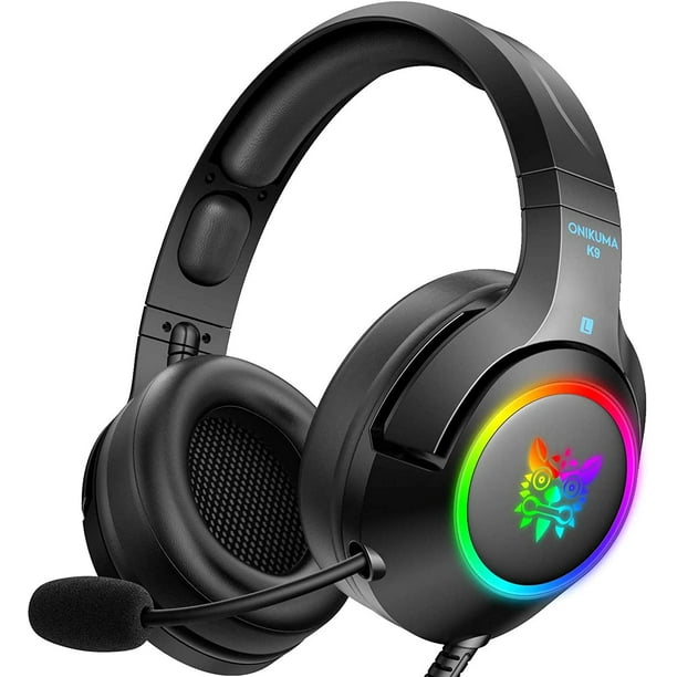 ONIKUMA RGB Gaming Headset for PC, PS5, PS4, Xbox one (Adapter Not 