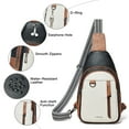 thumbnail image 5 of 7L Sling Bag for Women & Men, Leather Anti-Theft Crossbody Backpack, Small Daypack Fanny Pack for Travel, Hiking, and Work, 5 of 9