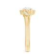 thumbnail image 3 of Rosec Jewels Lab Grown Diamond Floral Ring | Promise Engagement Ring with Halo (EF-VS Quality), 10K Yellow Gold, US 3.50, 3 of 8