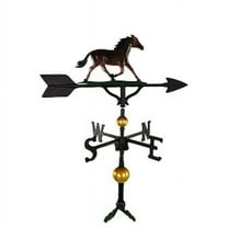 Montague Metal Products WV-374-NC 300 Series 32 In. Deluxe Color Horse Weathervane