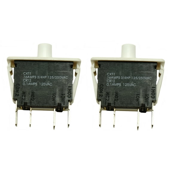 Dryer Door Switch 2 Pack for Alliance laundry, Huebsch, Speed Queen, M406103