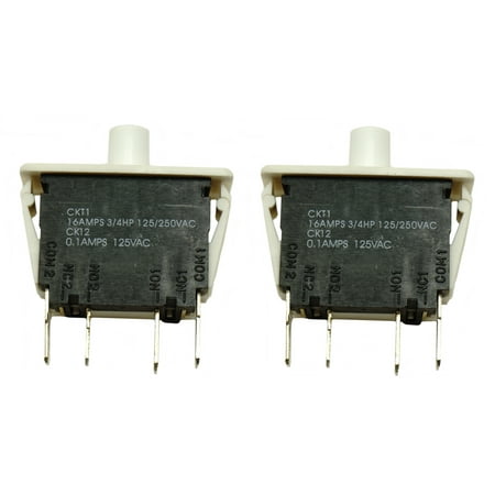 Dryer Door Switch 2 Pack for Alliance laundry, Huebsch, Speed Queen, M406103