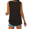 thumbnail image 4 of Aricy Women's Summer Casual Plus Size Tank Top V-Neck Classic Tops Basic Casual Sleeveless Loose T-Shirt Tunic Flowy Blouses Tank Tops For Women, 4 of 6