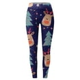 thumbnail image 3 of Christmas 2024 Women's Cartoon Printed Leggings Yoga Pants Polyester Leggings Girls Pantaloons Work from Home Clothes Women Comfortable Work Pants Women Cute Women Tops Leggings for Women 3x plus Size, 3 of 3