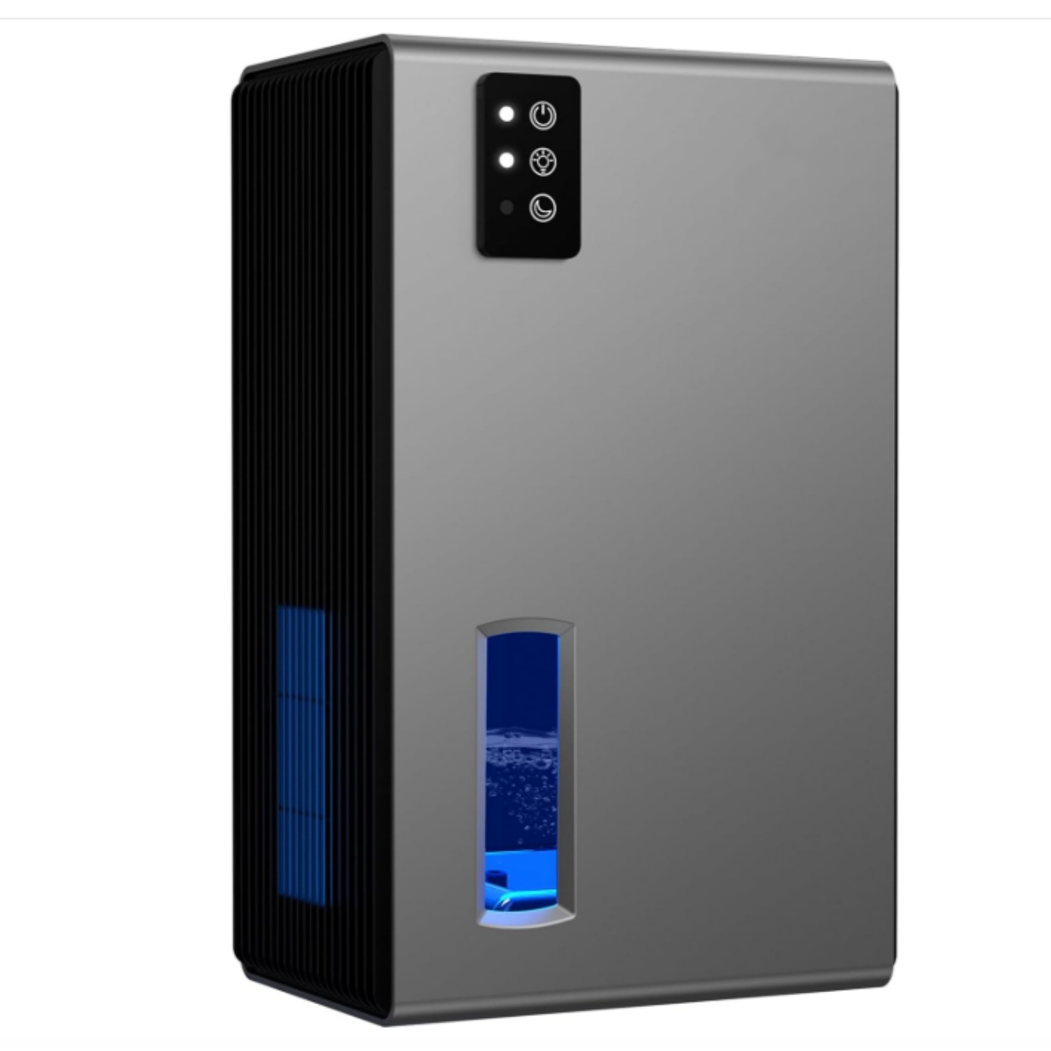 Dehumidifier,98 OZ Dehumidifiers for Home,(1100 sq.ft) Dehumidifiers for Basement Bathroom Bedroom with Auto Shut Off, Switchable 7 Colors Light(Gray)