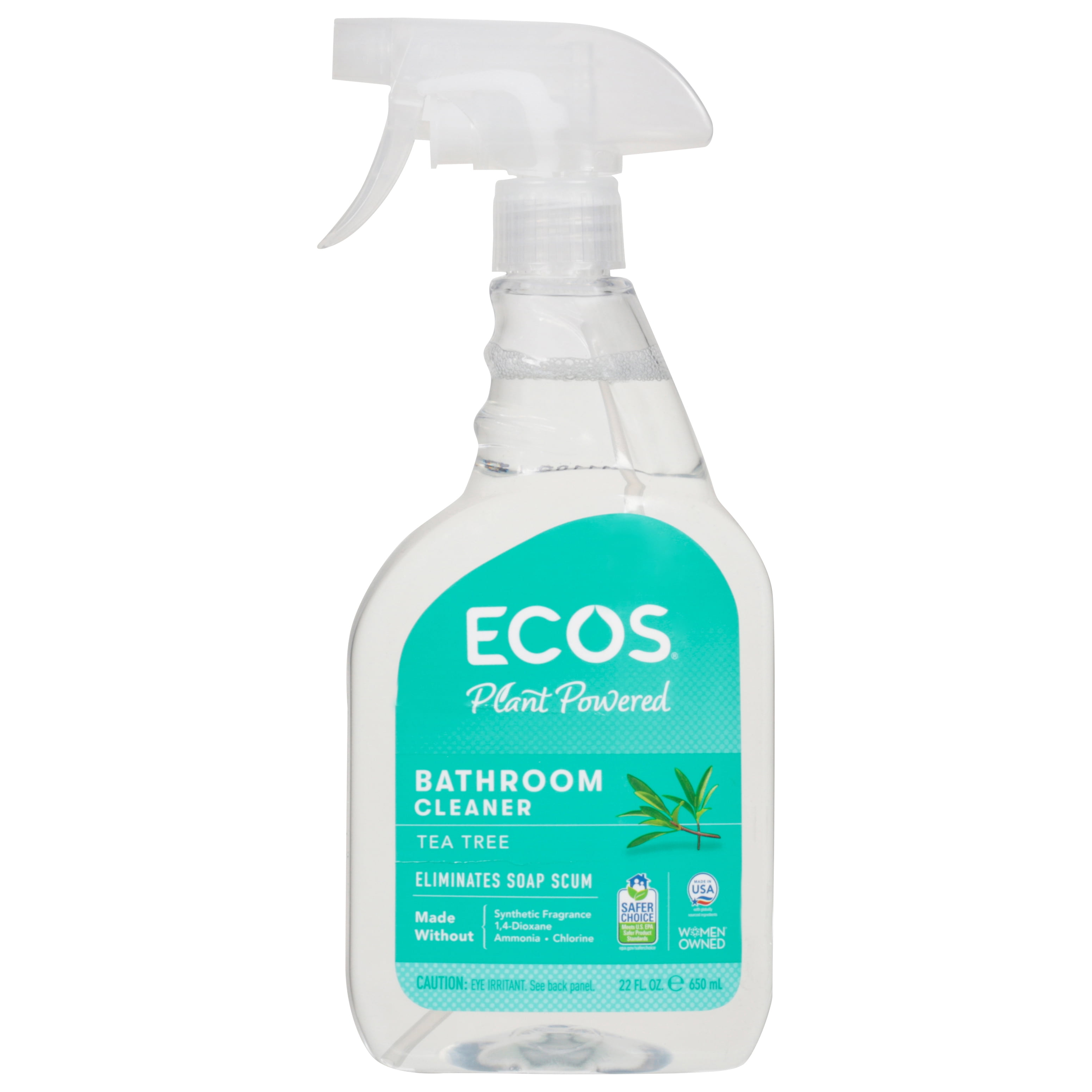 ECOS Non Toxic Bathroom Cleaner Tea Tree Oil/Non Toxic Hand  Soap/Biodegradeable Washable Cleaning Sponge/FREE Save The Planet Sticker