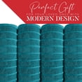 thumbnail image 4 of RIVERSIDE 2 Pack Oversized Bath Sheets 35x70 Soft Quick-Dry 600 GSM Ribbed Cotton Towels - Teal, 4 of 8