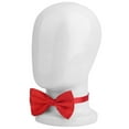 thumbnail image 2 of Men's Formal Solid Color Tuxedo Classic Red Bowtie Wedding Party Satin Bow Tie ,red,, 2 of 8