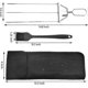 thumbnail image 5 of 3 Way Grill Skewers, 3 Prong Stainless Steel Skewers For Grilling, Metal Grill Skewers Semi-automatic Grill Fork With Push Bar Slider, 5 of 5