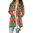 thumbnail image 4 of Cutuoiiu Women's Fashionable Christmas Printed Long Sleeve Cardigan Jackets Gifts, 4 of 7
