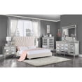 thumbnail image 3 of Acme Faiz Queen Bed Beige Velvet, 3 of 8