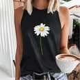 thumbnail image 1 of Hauts d'Été pour Femmes, Vêtements d'Été pour Femmes, Haut d'Été Sans Manches Attrayant pour Femmes Col Rond Régulier Haut Sans Manches Imprimé, 1 of 3