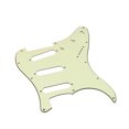 thumbnail image 3 of 11 Hole Left Handed Guitar Strat Pickguard SSH Scratch Plate for Stratocaster Style 1Ply White, 3 of 7