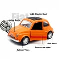thumbnail image 4 of 1:36 Alloy Vintage Diecast Car Model FIAT MINI Classic Pull Back Car Model Miniature Vehicle Replica For Collection Gift, 4 of 9